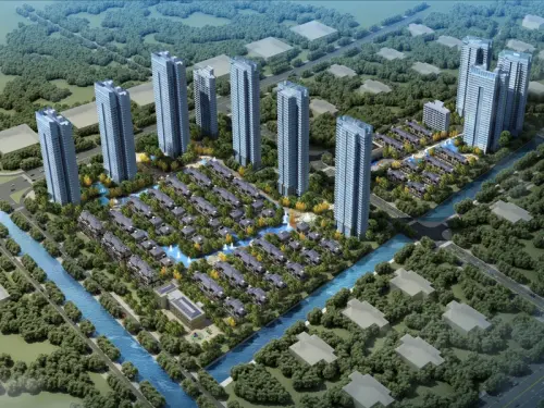 一品江山效果图项目鸟瞰图