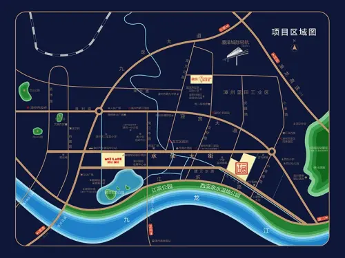 一品江山交通图区位图