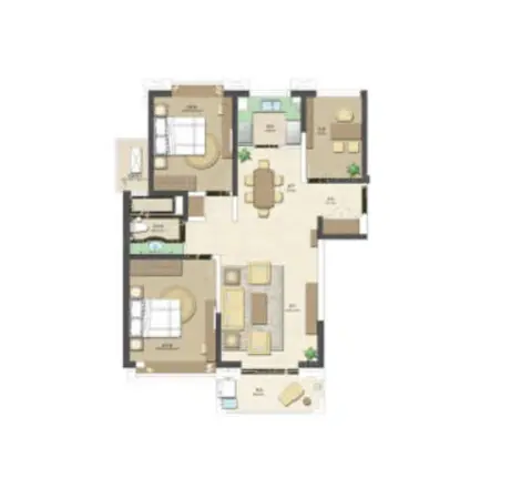 合生财富海景公馆户型图
