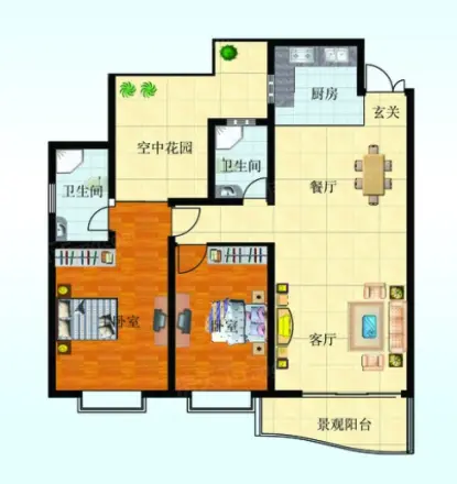 玫瑰西苑户型图