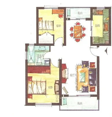 江南公寓户型图