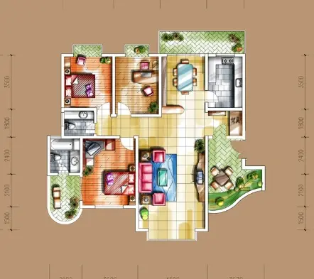 利济南路军威大厦户型图