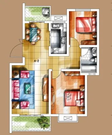 利济南路军威大厦户型图