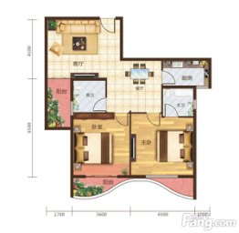 逢时·黄金海岸2室2厅1厨2卫建面90.25㎡