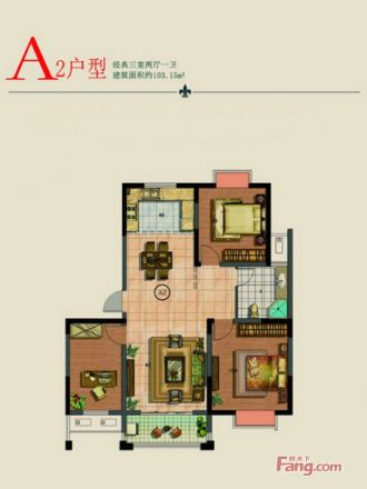 富建·名河雅居户型图