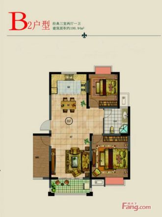 富建·名河雅居户型图