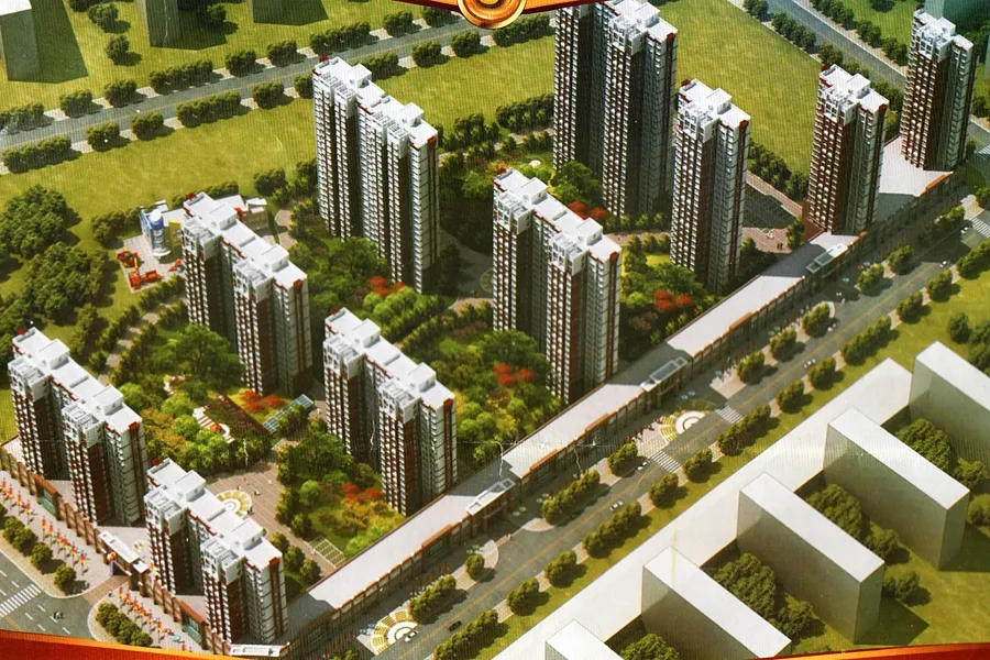 鸟瞰图拖动图片可以查看其它楼栋信息
