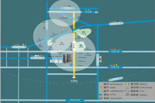和居会交通图区位图