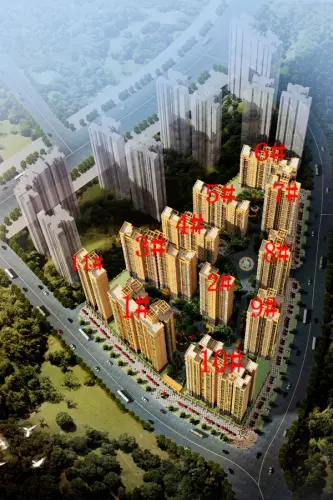 江川悦城效果图白天俯瞰图
