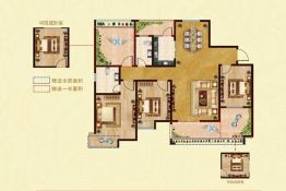 金泽蓝湾4室2厅1厨2卫建面125.0㎡