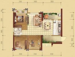 昊园江南壹品3室2厅1厨1卫建面85.0㎡