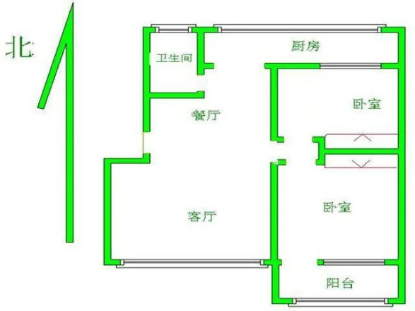 统计局宿舍(朝阳大街)户型图
