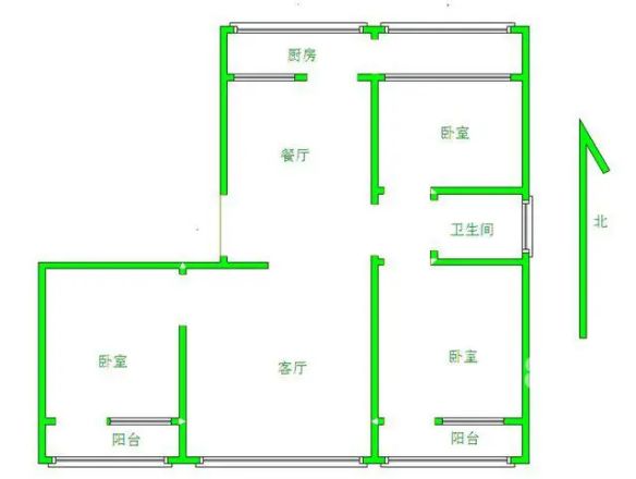 统计局宿舍(朝阳大街)户型图