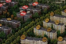 电梯房,花园洋房,高景区采光视野好,南北通透,户型方正!