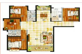天昱·凤凰城二期4室2厅1厨2卫建面143.08㎡
