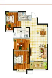 天昱·凤凰城二期3室2厅1厨1卫建面93.24㎡