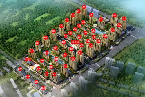 清山公爵城效果图鸟瞰图