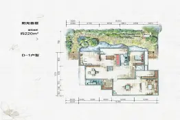 大汉汉园7室3厅1厨6卫建面439.11㎡