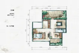 大汉汉园6室3厅1厨3卫建面335.91㎡