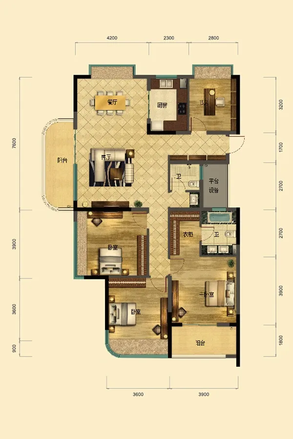 湘江雅颂居户型图