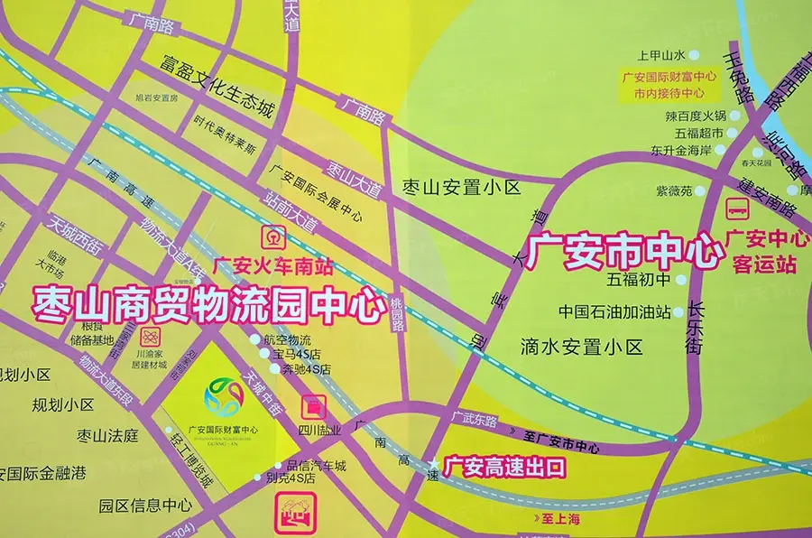 广安国际财富中心交通图