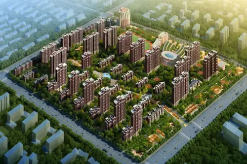 盛泽伯爵山效果图鸟瞰图