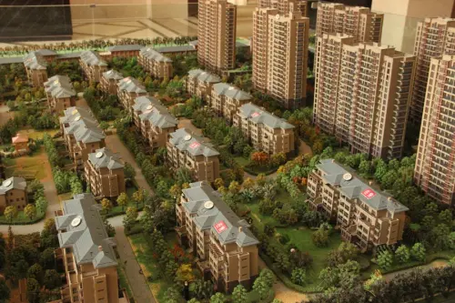 华润金色阳光实景图沙盘局部图
