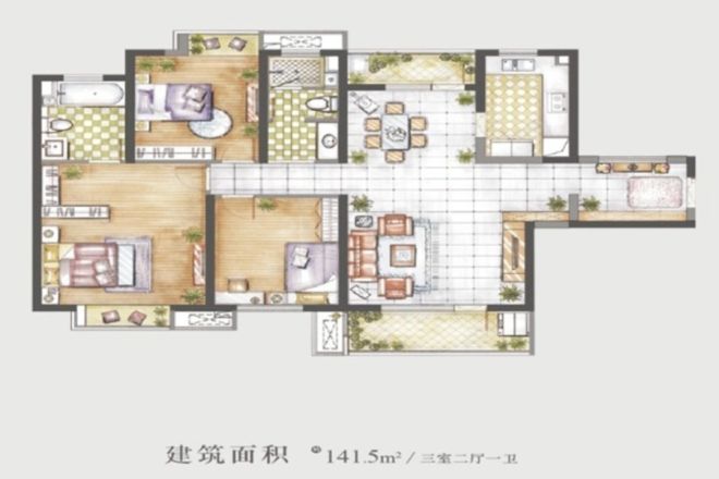 江尚商住楼户型图