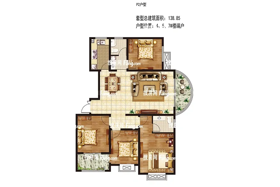 公园世家户型