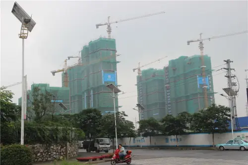 富兴国际半岛实景图工地实景图（2015-7-8）