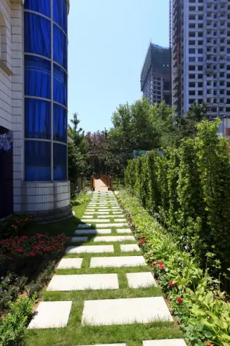 威高·青缇湾实景图通往海边的石板路