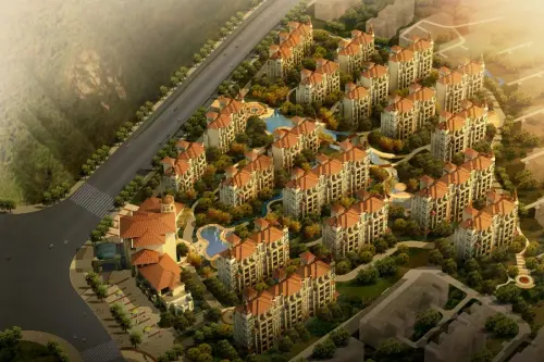 中南世纪城效果图锦园鸟瞰图
