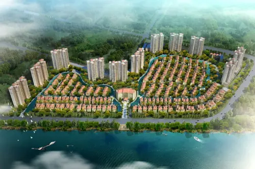 佳兆业·碧海云天效果图鸟瞰日景效果图