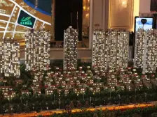 蓬莱碧桂园一期双拼别墅,业主精装,三面院子