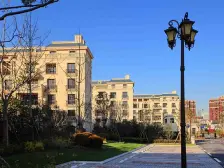 复式 干挂石材外立面法式大平层,园林景观,自带会所