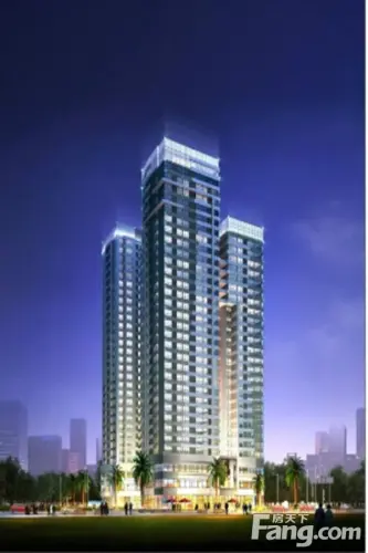 第五街二期效果图夜景透视效果图