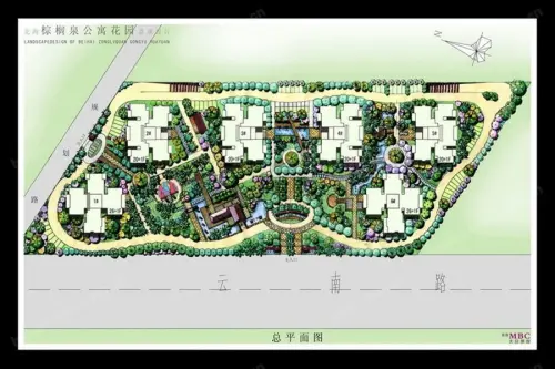 棕榈泉花园公寓效果图平面规划效果图