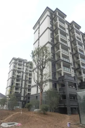 福临广场实景图小区工程进度（2015-10-20）