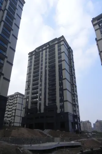 福临广场实景图小区工程进度（2015-10-20）