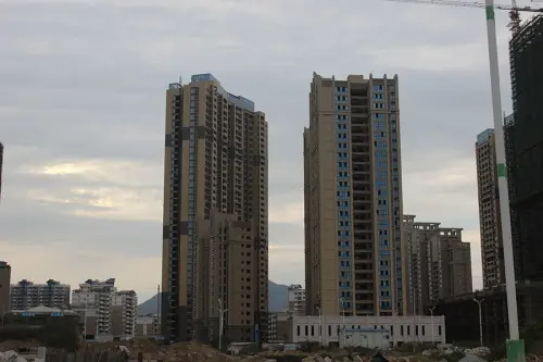 新天城市广场实景图四区工程进度（2015.10.21）