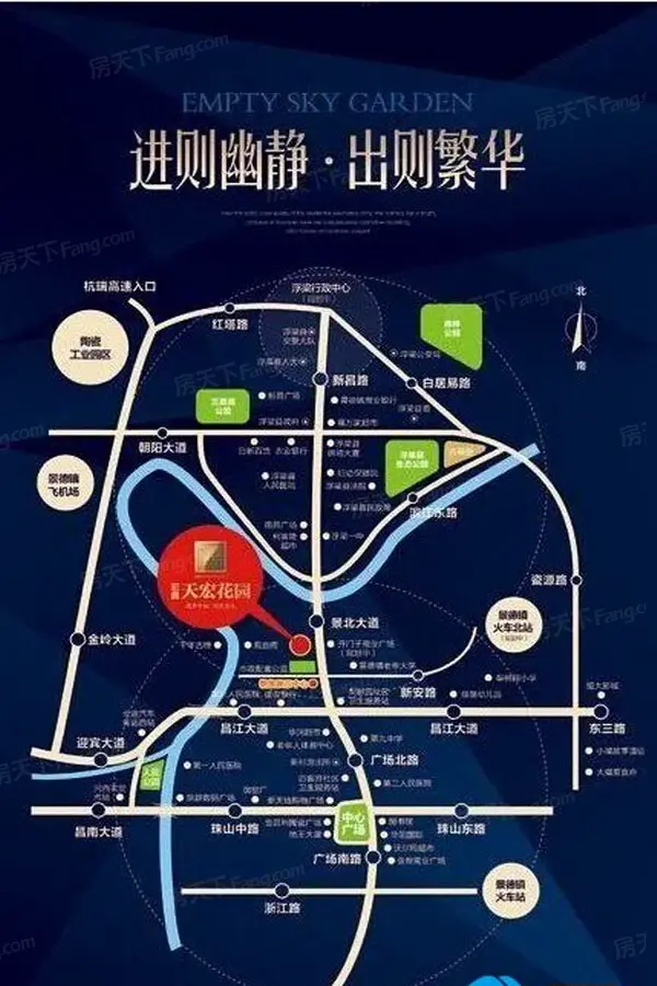 天宏花园交通图