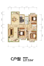大明·锦绣铭郡3室2厅1厨2卫建面127.53㎡