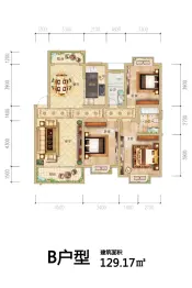 大明·锦绣铭郡3室2厅1厨2卫建面129.17㎡