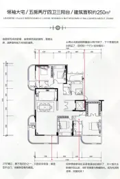 融信白宫5室2厅1厨4卫建面250.0㎡