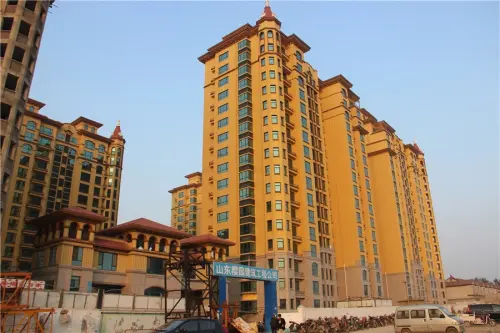 浪琴湾实景图5号楼外立面施工实景图（20151118）