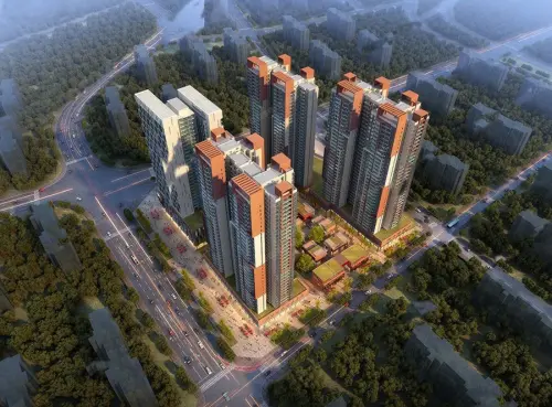 越秀可逸新势力效果图鸟瞰图