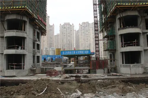中南御锦城实景图工地进度图（2015-12-01）