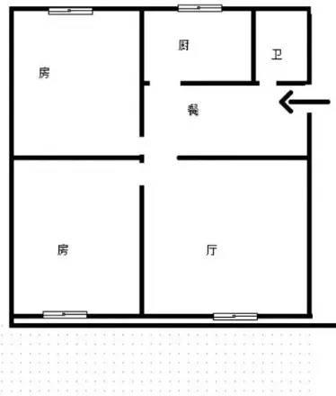 城建局家属院(七里河)户型图