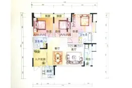 大足宝雍·阳光鑫城3室2厅1厨2卫建面128.8㎡