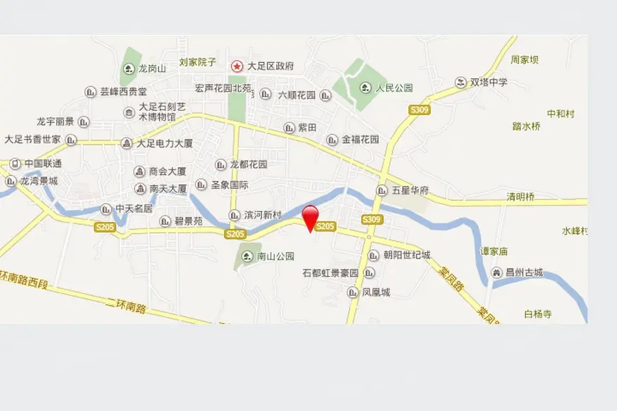 大足南苑丽景交通图